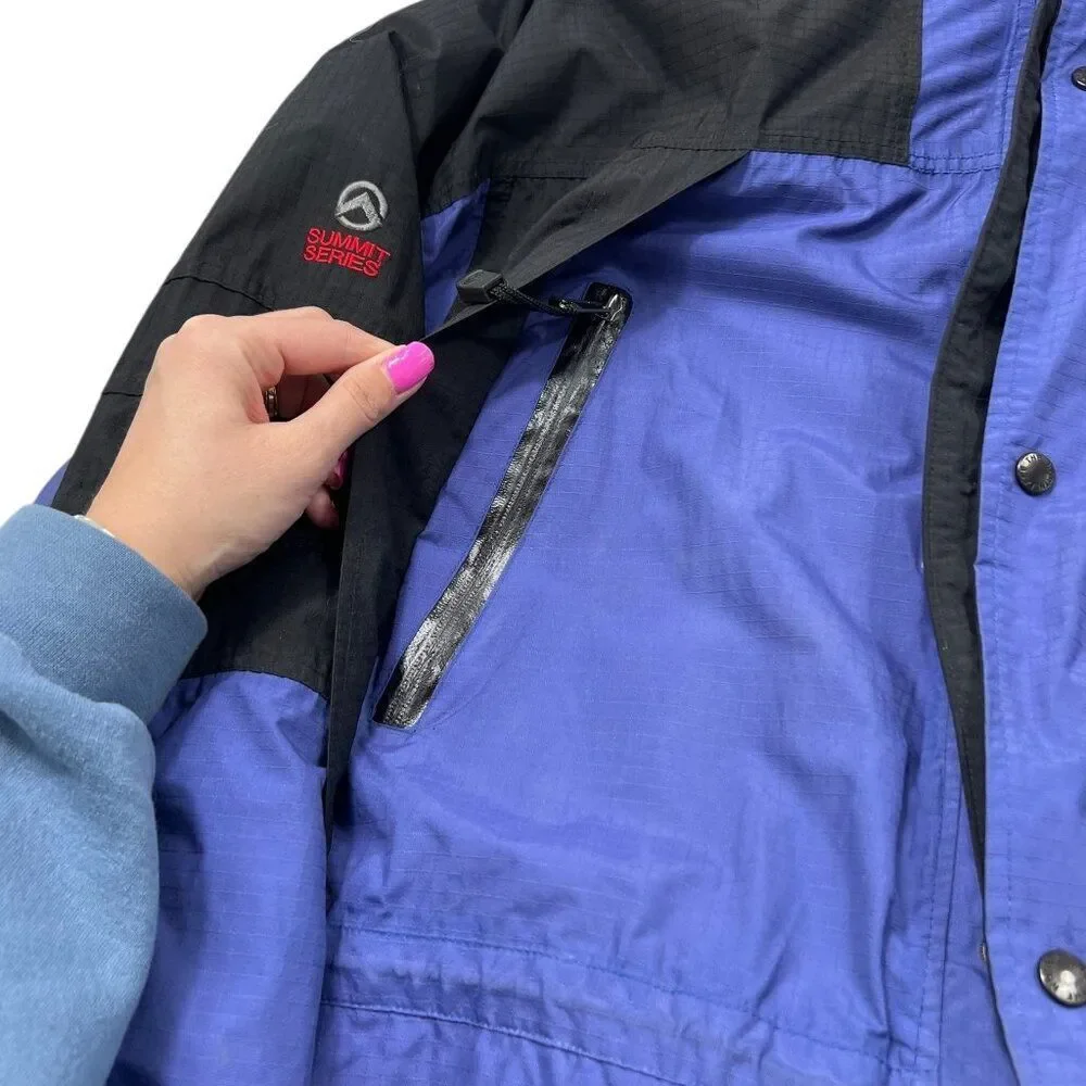 Vintage The North Face Men's Gore-Tex Waterproof Jacket Blue Outdoor Rain Sz XXL